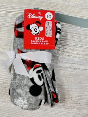Disney Kids Fleece Pajama Pants - Grey, Black & Red
